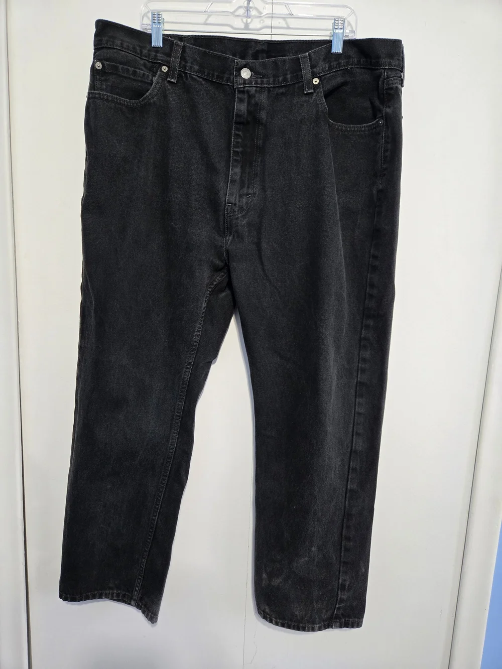 Levi’s 505 Black Jeans Men’s 42x29 Straight Leg Dark‎ Wash Denim Classic Fit